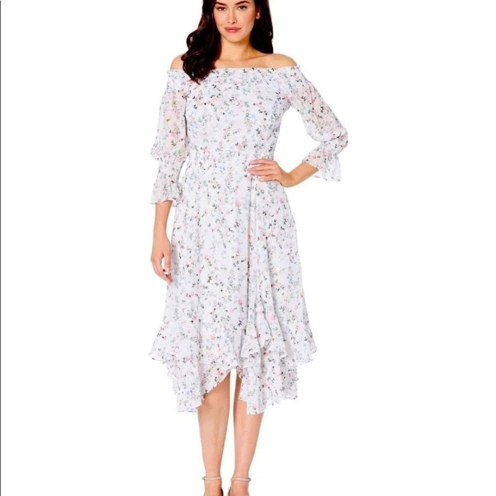 Gorgeous Floral Off-Shoulder Dress